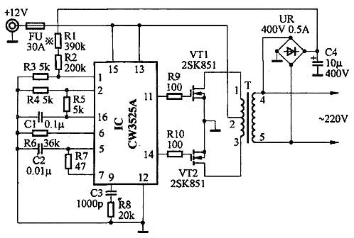 12v逆變器電路圖