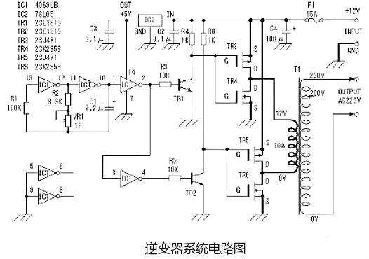 場效應(yīng)管逆變器電路圖及工作原理-簡易逆變器制作電路圖-KIA MOS管