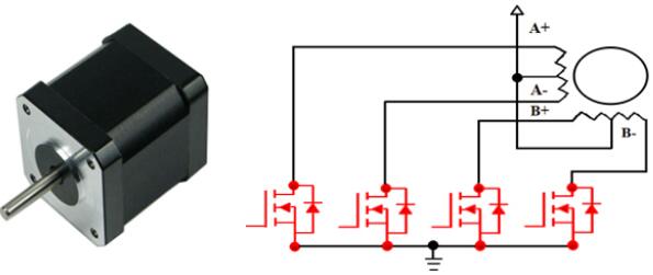 步進(jìn)馬達(dá)驅(qū)動MOS管