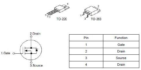 安定器,MOS管75NF75,80A/80V