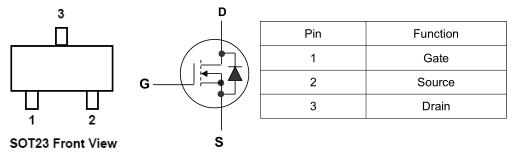 SI2300,SI2300替代,SI2300封裝,6A/20V