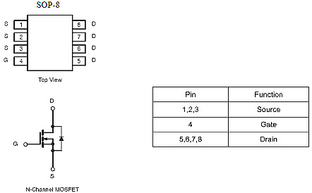 AO4406可用KNX6303A替換 用在1-3串的鋰電池保護(hù)板上-KIA MOS管