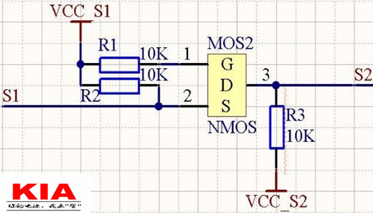 解析一種簡單實用的雙向電平轉(zhuǎn)換電路3.3V-5V工作狀態(tài)-KIA MOS管