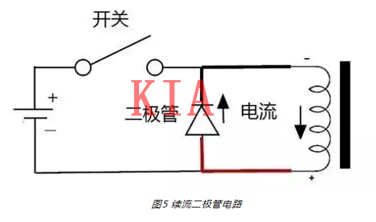 繼電器，二極管