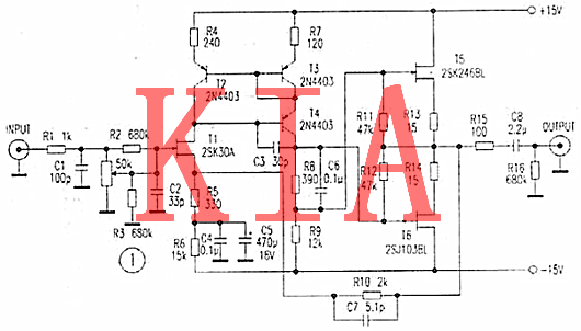 圖文解析|場(chǎng)效應(yīng)管輸入前級(jí)放大器-KIA MOS管