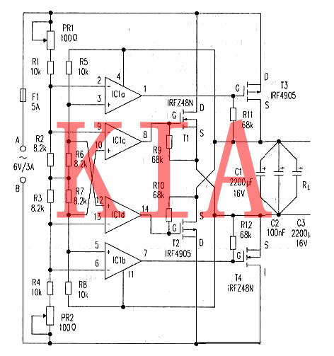 場效應(yīng)管橋式整流電源分享-KIA MOS管