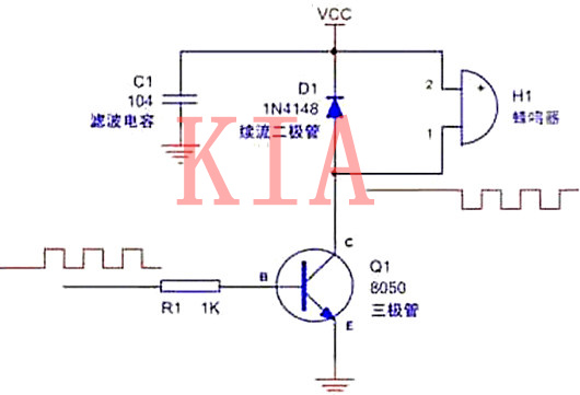 蜂鳴器驅(qū)動(dòng)電路圖