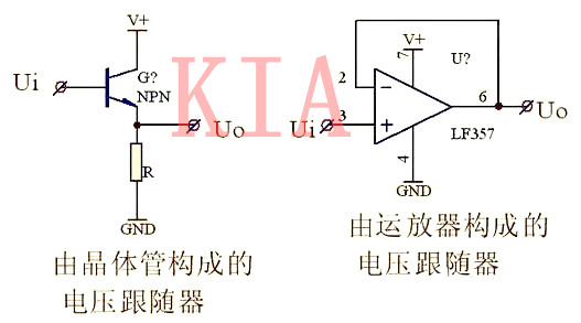 運(yùn)放電壓跟隨器 電路