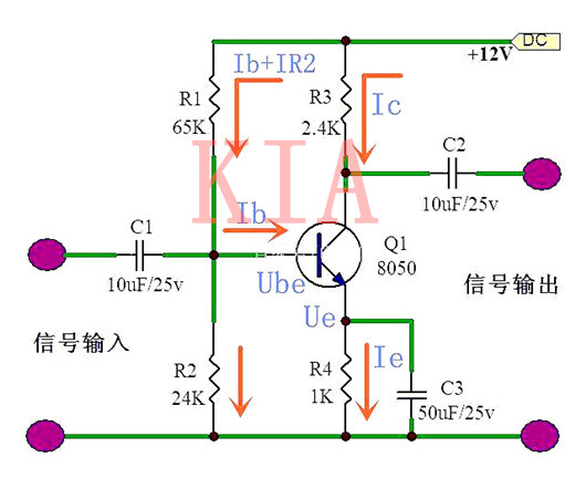 三極管放大電路干貨：偏置電路如何計算確定？-KIA MOS管