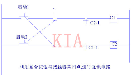 電子電路：互鎖電路工作原理及電路圖-KIA MOS管