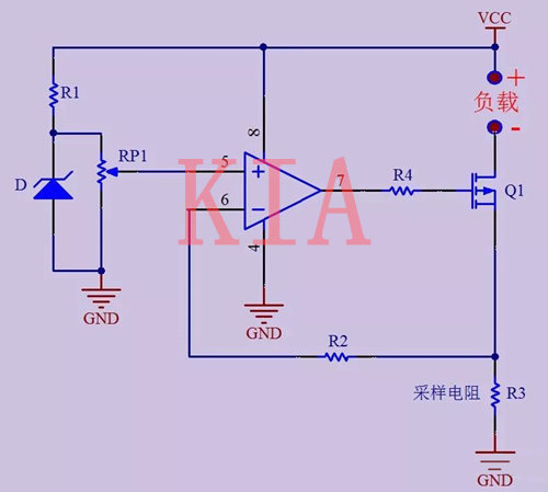 運(yùn)放 MOS管 恒流電路