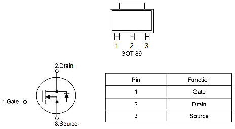 MOS管100V7A KIA5610A SOT-89 參數(shù)資料 原廠直銷-KIA MOS管