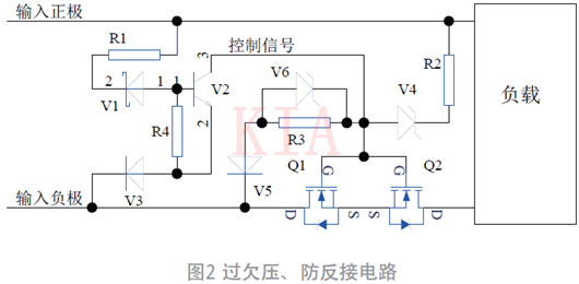 過欠壓、防反接電路