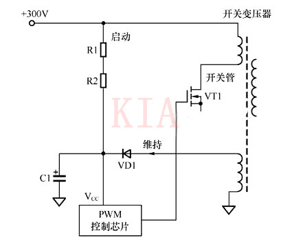 【電路設(shè)計(jì)】場效應(yīng)管開關(guān)電源啟動(dòng)電路圖-KIA MOS管