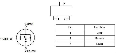 MOS管2301 P溝道場(chǎng)效應(yīng)管 -2.8A-20V規(guī)格書(shū) 原廠報(bào)價(jià)-KIA MOS管