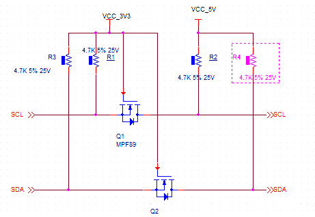 MOS管電路經(jīng)典應(yīng)用：IIC雙向level shift-KIA MOS管