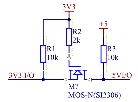 NMOS應(yīng)用電路-適用于低頻信號(hào)電平轉(zhuǎn)換-KIA MOS管