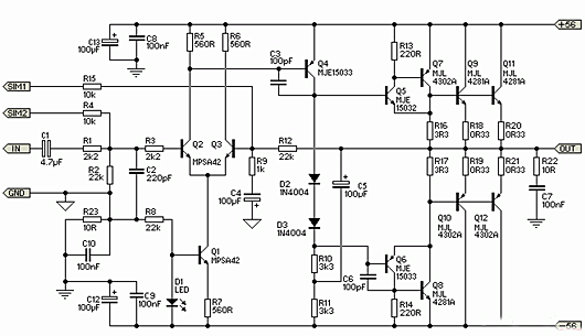 音頻功放電路