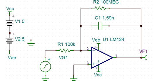 運(yùn)放積分電路圖,運(yùn)放積分電路設(shè)計(jì)分享-KIA MOS管