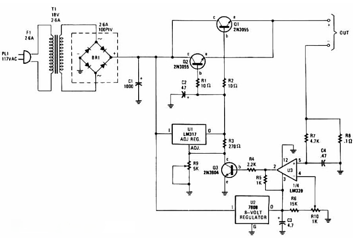 可調(diào)穩(wěn)壓電池充電器電路【收藏學(xué)習(xí)】-KIA MOS管