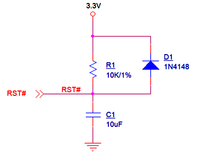 RC復(fù)位電路時(shí)間計(jì)算