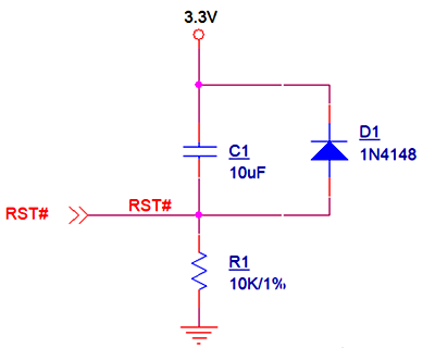 RC復(fù)位電路時(shí)間計(jì)算