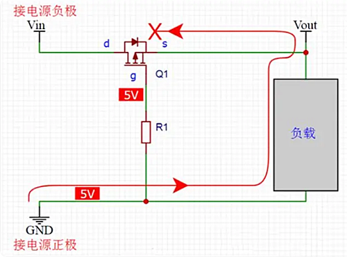 mos管防反接電路