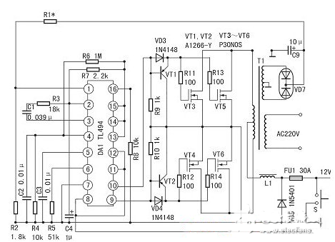 大功率逆變器電路