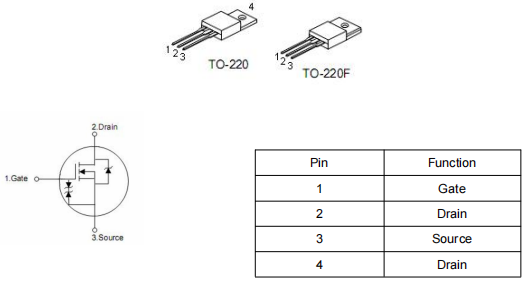 電源適配器mos管,KNX6140S參數(shù)