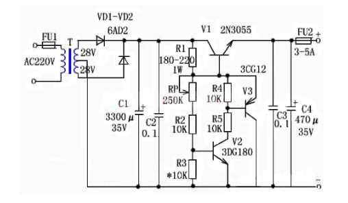 可調(diào)穩(wěn)壓電路