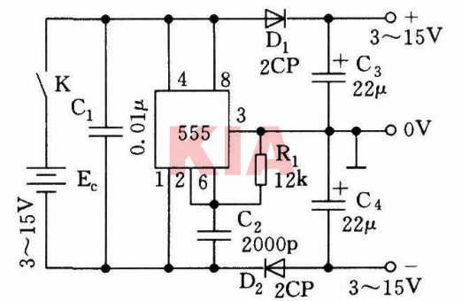 單電源轉(zhuǎn)雙電源電路,單電源轉(zhuǎn)正負(fù)雙電源-KIA MOS管