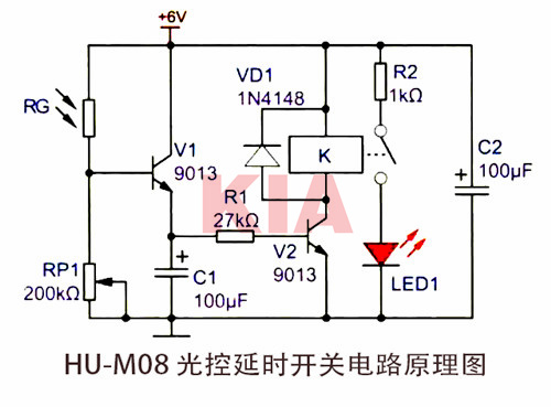 光控延時開關(guān)電路