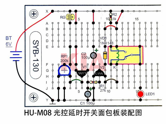 光控延時開關(guān)電路