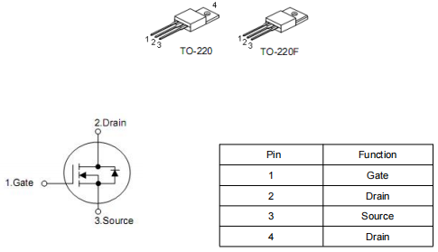 逆變器mos管,500v15a,?KNX6650A場(chǎng)效應(yīng)管中文資料-KIA MOS管