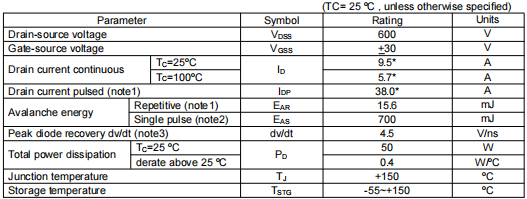 儲能電源場效應(yīng)管,KIA10N60H