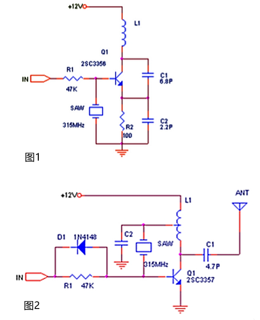 無(wú)線發(fā)射接收電路