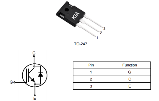 40n120參數(shù)及代換,光伏逆變器場(chǎng)效應(yīng)管,KGM40N120AI-KIA MOS管