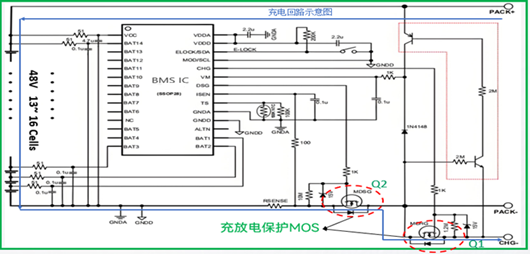 bms電池管理mos