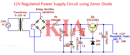 開(kāi)關(guān)穩(wěn)壓電源,電路